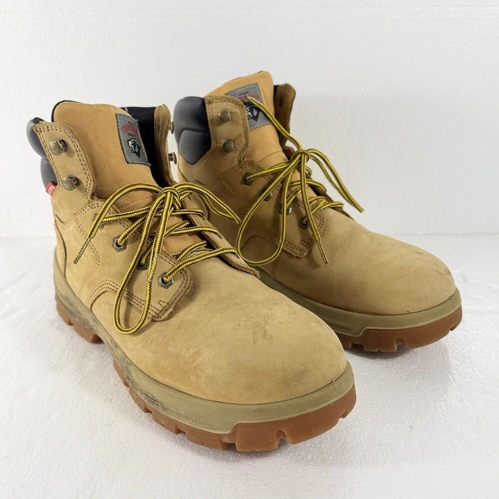Herman Survivors Breaker Men 12W Wheat Leather Steel Toe Waterproof Work Boots
